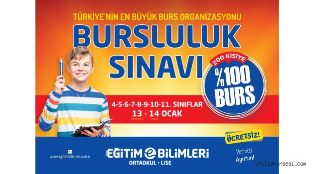 200 Öğrenciye %100 Burs