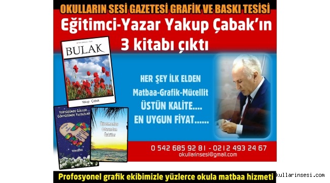 Eğitimci-Yazar Yakup Çabak`ın 3 kitabı çıktı 