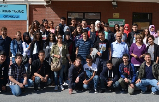 Ferda ve Turan Takmaz Ortaokulu Alman öğrencileri misafir etti, Türkçe öğretti ve Türk Kültürünü tanıttı