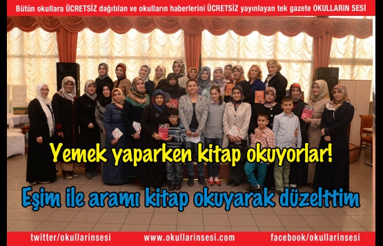 Yemek yaparken kitap okuyorlar! Eşim ile aramı kitap okuyarak düzelttim