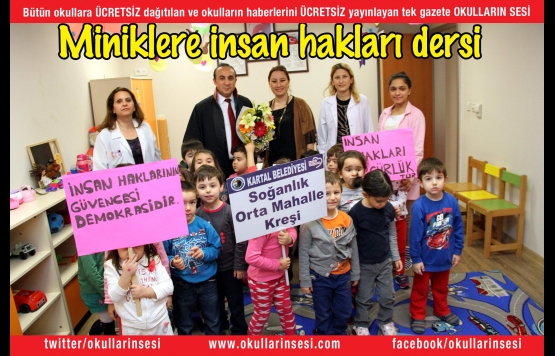 Kartal`da miniklere insan hakları dersi
