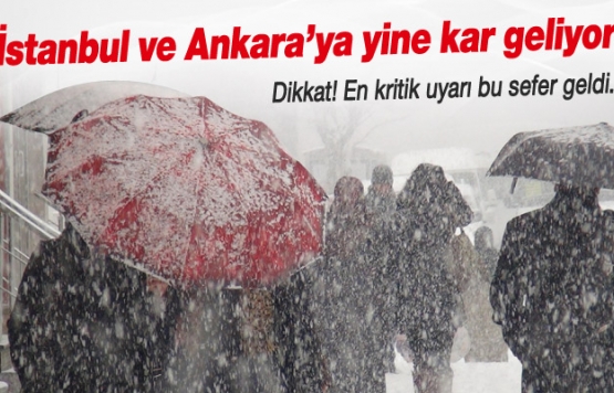 Yine kar yağışı geliyor
