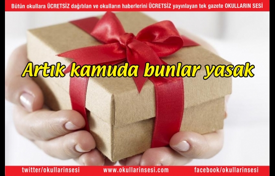 Artık kamuda bunlar yasak..