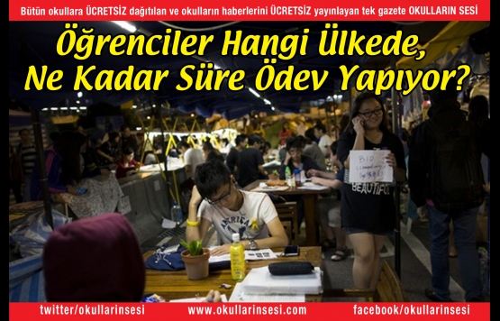 Öğrenciler Hangi Ülkede, Ne Kadar Süre Ödev Yapıyor?