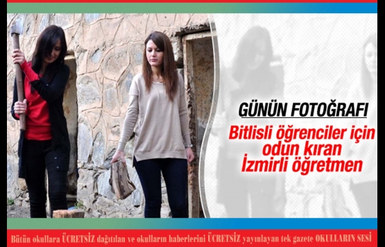 odun kırıp, soba yakan eğitim melekleri