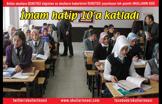 İmam hatip 10a katladı