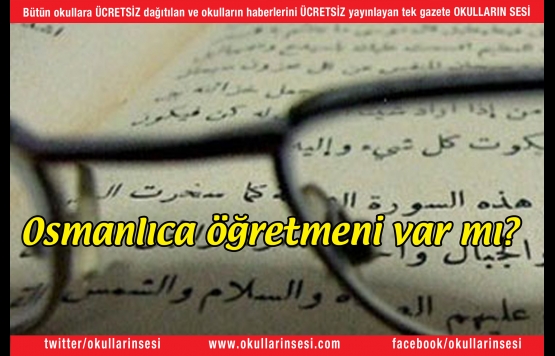 Osmanlıca öğretmeni var mı?