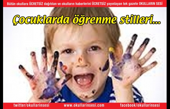 Çocuklarda öğrenme stilleri...