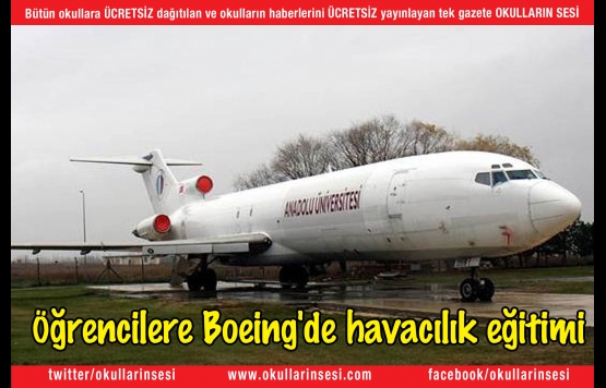 Öğrencilere Boeing`de havacılık eğitimi