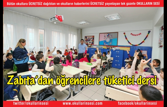 Zabıtadan öğrencilere tüketici dersi
