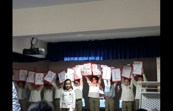 Üsküdar Cevher Koleji Kıbrıs gazileri ile Çanakkale zaferini kutladı