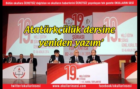 Atatürkçülük dersine yeniden yazım