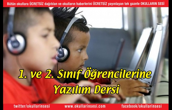 1. ve 2. Sınıf Öğrencilerine Yazılım Dersi