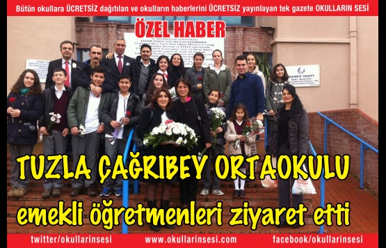 TUZLA ÇAĞRIBEY ORTAOKULU emekli öğretmenleri unutmadı