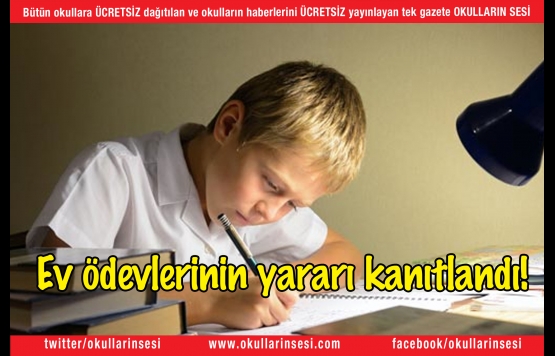 Ev ödevlerinin yararı kanıtlandı!