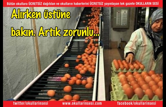 Alırken üstüne bakın. Artık zorunlu...