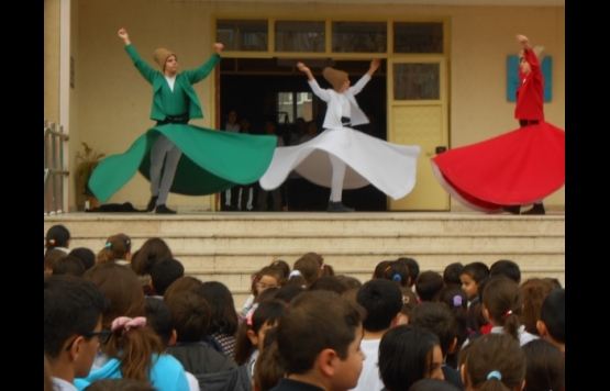 Öğrencilerden semazenlere büyük ilgi