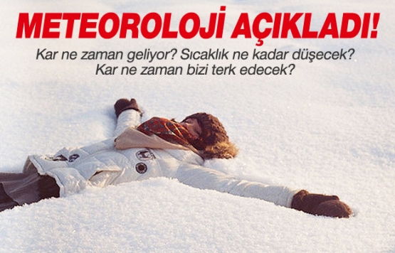 Metorolijiden son açıklama. Kar ne zaman yağacak, havalar nasıl olacak...