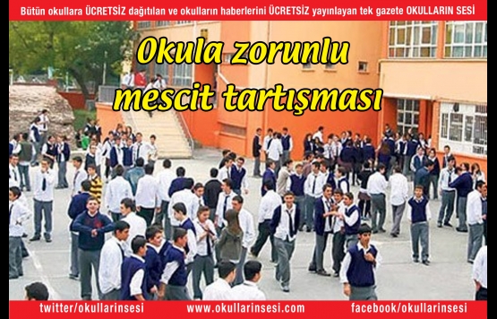 Okula zorunlu mescit tartışması