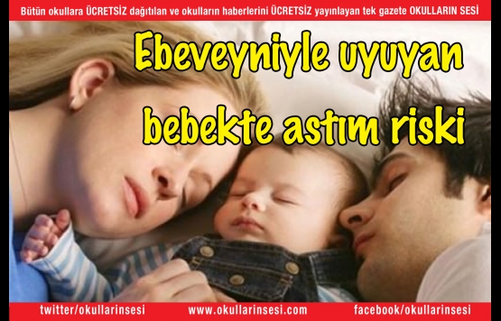 Ebeveyniyle uyuyan bebekte astım riski