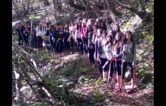 Göztepe İhsan Kurşunoğlu  Anadolu Lisesi öğrencileri   Polanezköyde 12 km trekking yaptı