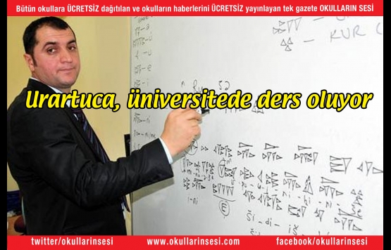 Urartuca, üniversitede ders oluyor