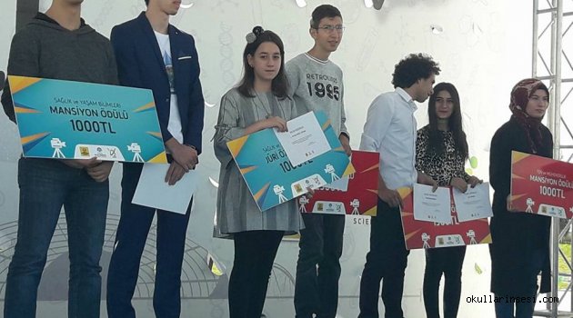 KADIKÖY AHMET SANİ GEZİCİ KIZ İHL KONYA BİLİM FUARINDAN ÖDÜLLE DÖNDÜ