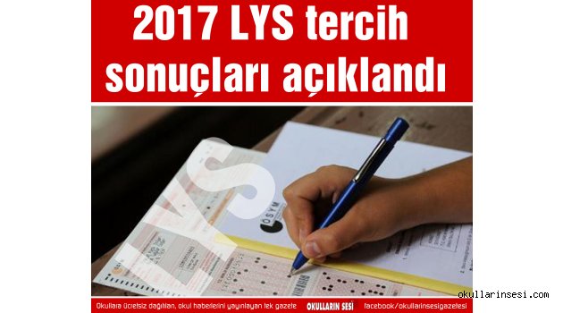 LYS tercih sonuçları açıklandı