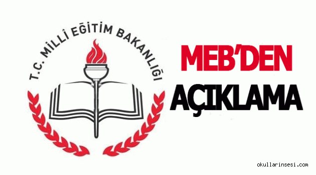 MEB`den okullara uyarı!