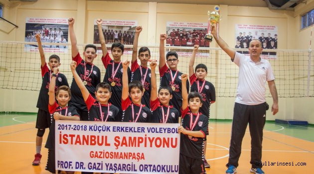 Prof. Dr. Gazi Yaşargil Ortaokulu Voleybolda İstanbul Şampiyonu